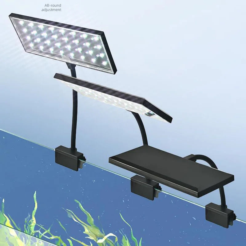 12\16W Aquarium Light Flicker-free Natural Light Fish Tank LED Click Lamp Aquatic Plant Decoration Lighting