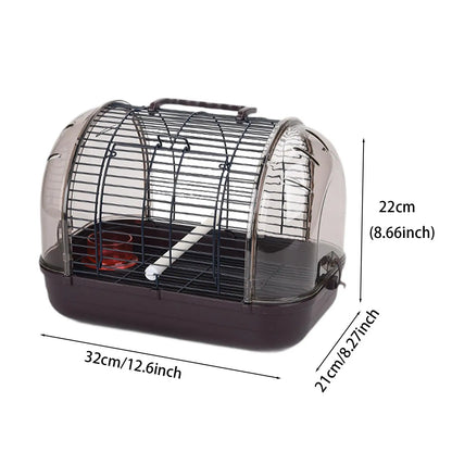 Transport Cage Breathable Small Villa Bird Cage Lightweight Bird Carrier for Small Birds Parrotlets Budgies Cockatiels Parrots