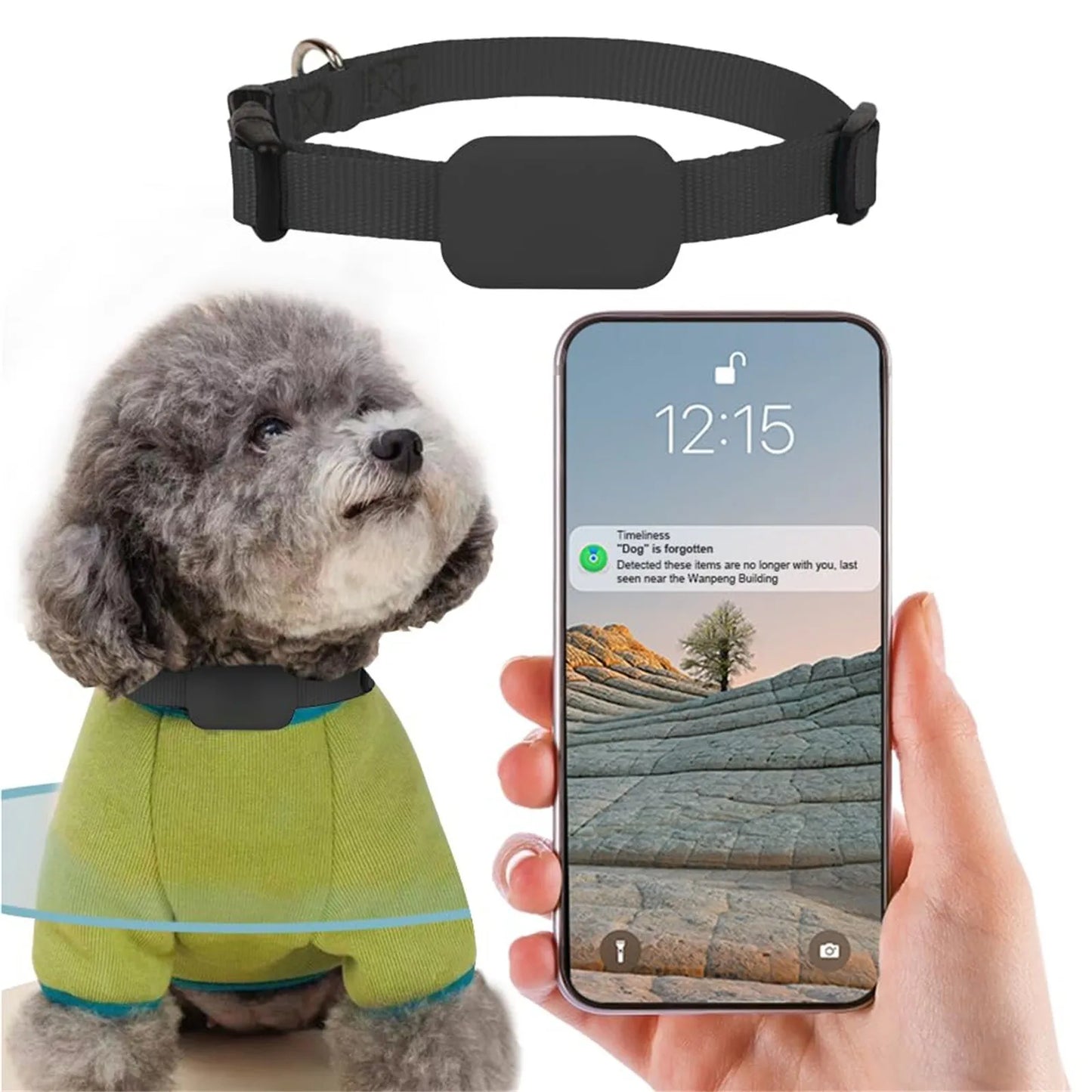 Pet Gps Real-Time Tracking Collar Device Anti-Lost Smart Collar Pet Dog Activity Detection App, Adapted To Ios System