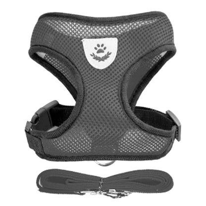 Dog Harness Walking Lead Leash For Small Dogs Collar Polyester Adjustable Mesh Puppy Cat Harness Vest For Medium Pet Accessories