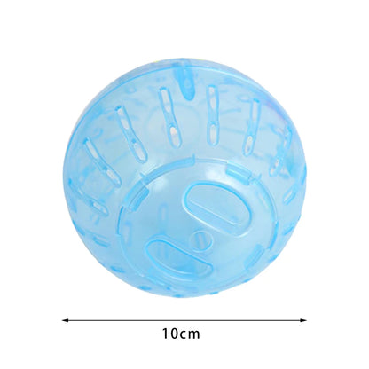 Hamster Exercise Ball Pet Toys Clear Cute 4inch Rolling Ball Running Wheel for Relieving Boredom Cage Accessories Chinchilla