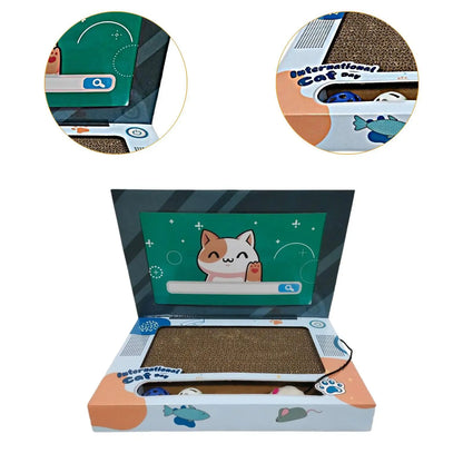 Cat Laptop Scratcher Cardboard Cat Scratcher for Kitten Claw Indoor Cats