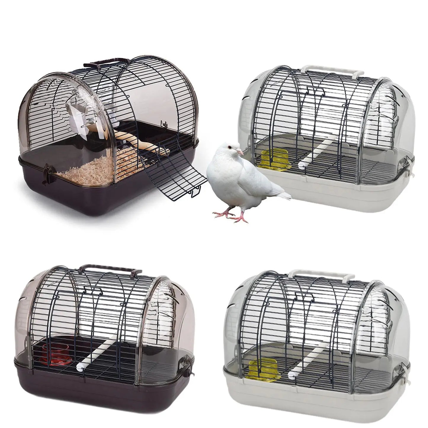 Transport Cage Breathable Small Villa Bird Cage Lightweight Bird Carrier for Small Birds Parrotlets Budgies Cockatiels Parrots