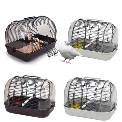 Transport Cage Breathable Small Villa Bird Cage Lightweight Bird Carrier for Small Birds Parrotlets Budgies Cockatiels Parrots