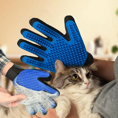 Pet Cat Grooming Gloves Cats Hair Brush and Comb Gloves to Bathe Dogs Cleaning Hair Removal for Dog Animal Use Accessoies