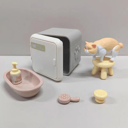 1 Set Micro Landscape Dollhouse Cat Trees Scratcher Set Miniature Cat Ornament Decorative Accessories Toy For Pet Lovers