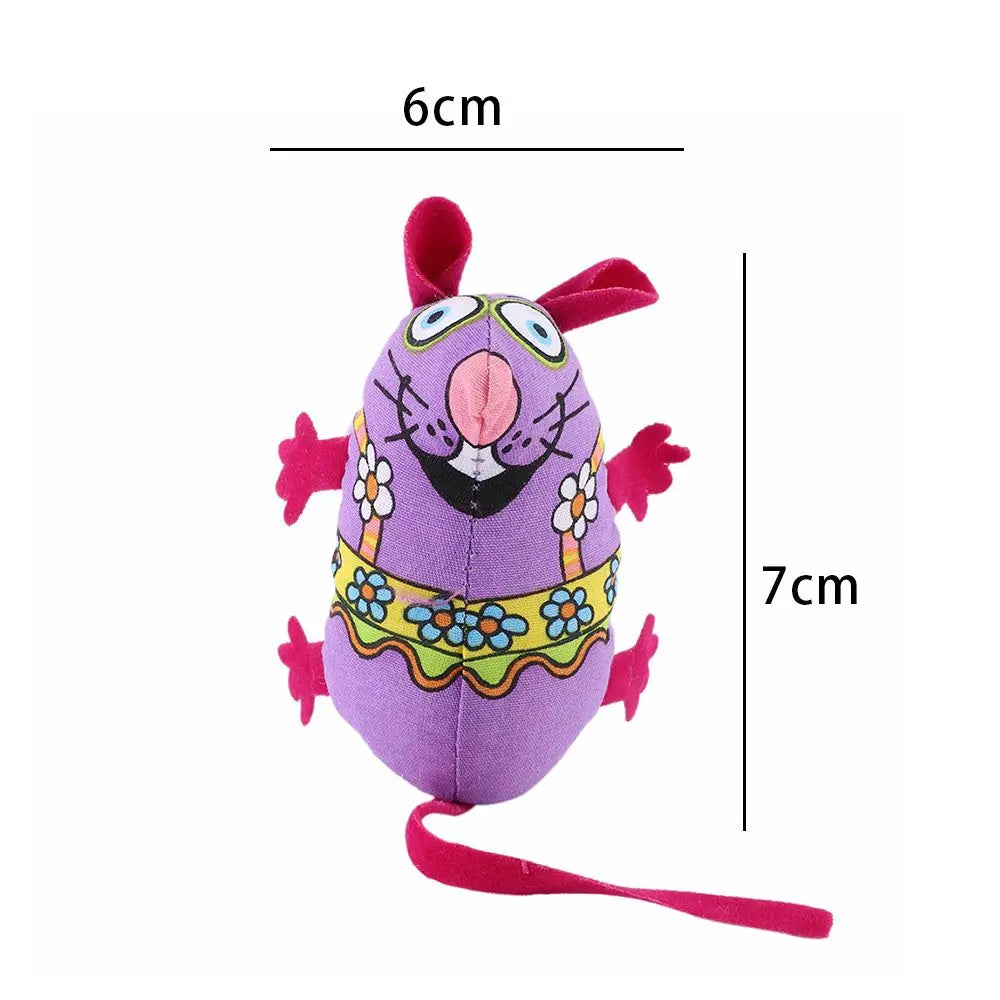 Fashion Unique with Cat Mint Stuffed Toys Funny Sound Squeaker Chew Biting Toys Pet Toys Catnip Cat Mouse Toys