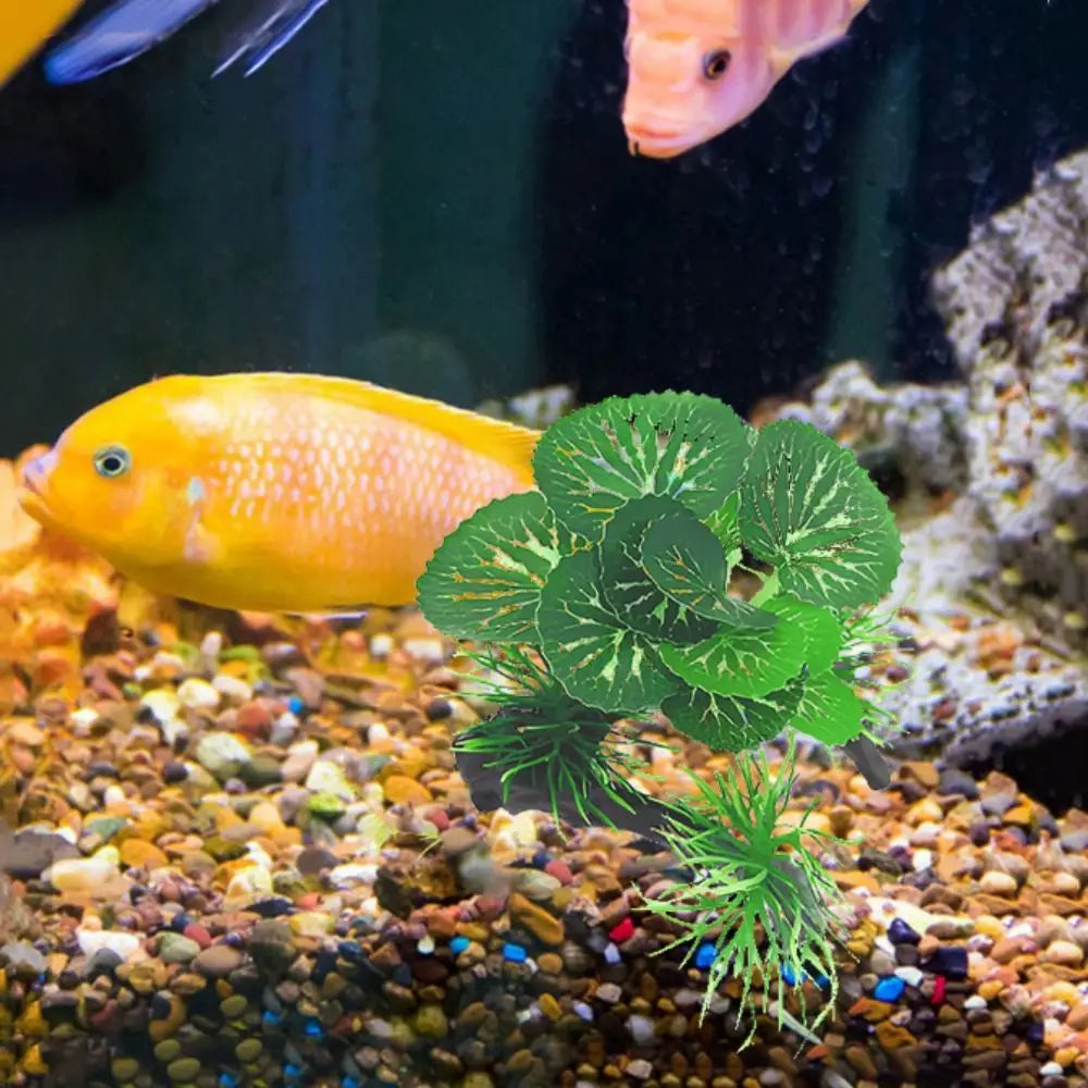 Fish Tank Landscaping Decorative Artificial Water Grass Lifelike Simulation Sunken Wood Plastic Fake Water Plant Aquarium