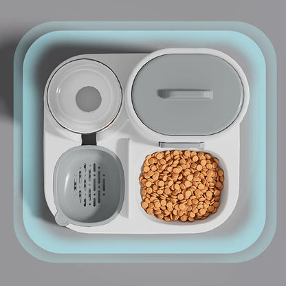 Pet feeding water maker two-in-one smooth food large capacity integrated feeding water simple wind bowl cat food bowl dog bowl