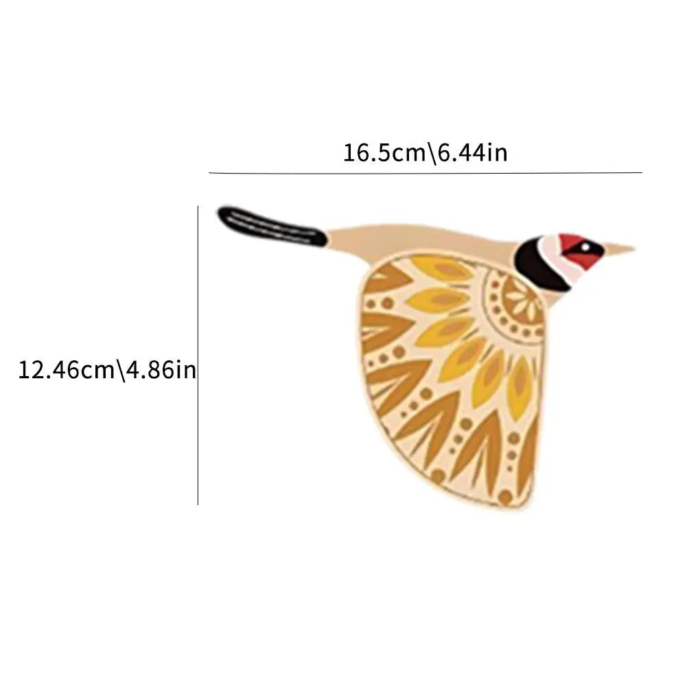 Wooden Bird Wall Art Black Flying Wooden Bird Wall Decor Set Home Decorations Wood Farmhouse and Rustic Folk Art Birds
