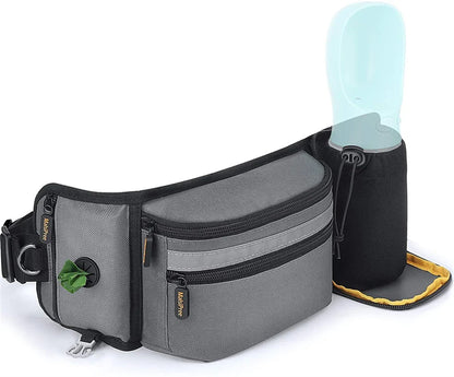 Dog Outdoor Training Waist Bag Multi-functional Dog Feeding Snack Bag Portable Walking Travel Dogs Treat Pouch With D Ring