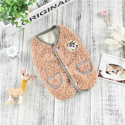 Dog Clothes Winter Fleece Costumes Warm Coat Thing Sleeveless Vest Jacket for Small Medium Large Dogs Apparel Pug Dachshund XXXL