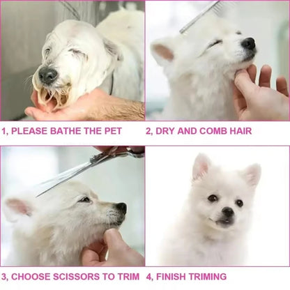 Dog Grooming Scissors Kit, Professional Scissors for Grooming with Safety Round Tips, Grooming Shears for Dogs Cat Pet At Home