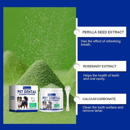 80g Dog Teeth Cleaning Powder Natural Ingredients Safe Non-irritating Maintain The Oral Health Of Dogs Dog Teeth Cleaning Powder
