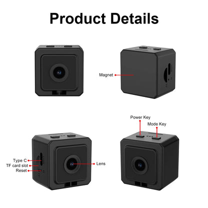 MD38 Mini Camera Pet Camera HD 1080P Camera Wearable Body Cam Collar Wireless Dog Cat Walking Recorder