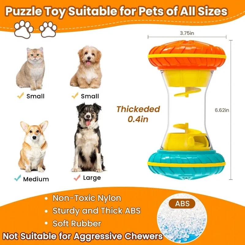 Interactive Dog Puzzle Toys for Boredom, Dogs Enrichment Toy to Keep Them Busy, Treat Dispensing Slow Feeder