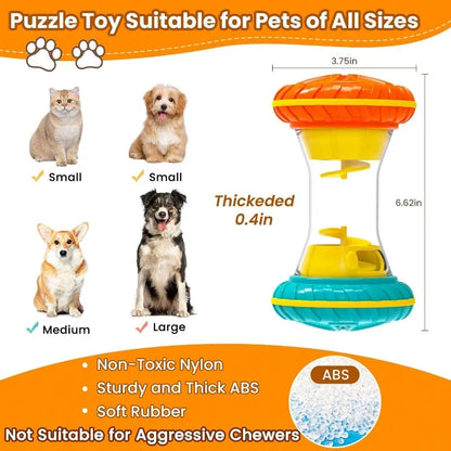 Interactive Dog Puzzle Toys for Boredom, Dogs Enrichment Toy to Keep Them Busy, Treat Dispensing Slow Feeder