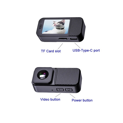 HD 1080P Pet Cameras Outdoors Wireless Collar Camera No WiFi Needed Video Records for Cats Dogs Birthday Gift Mini Camera