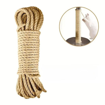 20/50/100M Natural Sisal Rope Cat Scratcher Rope Tree Scratching DIY Toy Paw Claw Furniture Protector Scratching Post