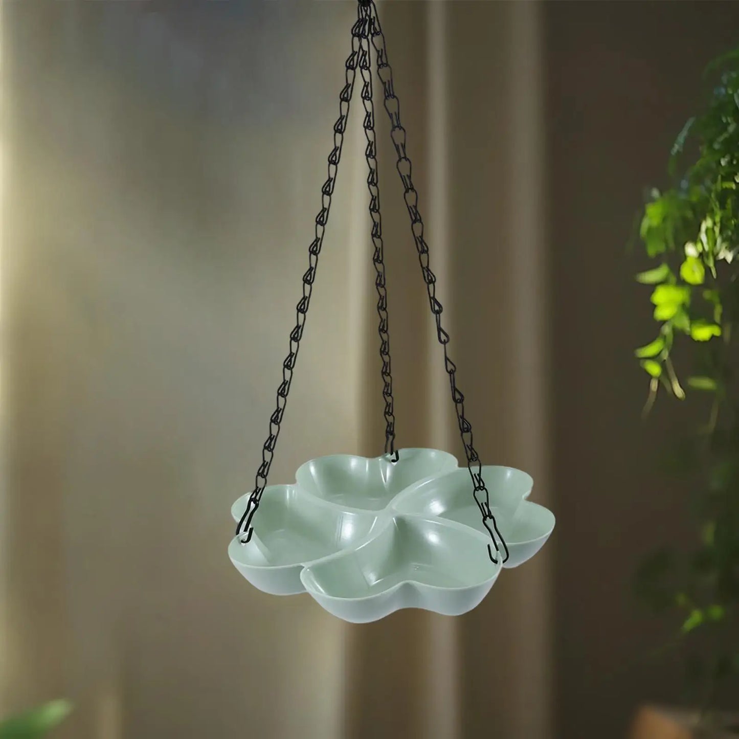 Bird Feeder Water Bowl Feeding Tray Stable Hanging Design for Outdoor Garden Birds Drinking