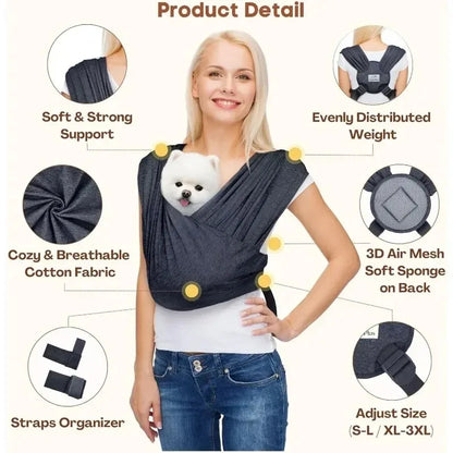 Dog Carrier for Small pet Front Facing Carrier Sling Hands Free Cat /Adjustable/Breathable/Pet Carrier Bag/Comfortable/slings