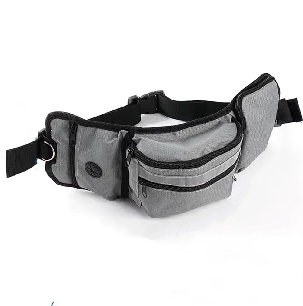 Dog Training Walking Bag Hand Free Treat Pouch Running Waist Bag Pet Puppy Train Snack Feeder Pocket Dog Bowls Water Cup Bags