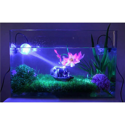 New LED Aquarium Spotlight Saving Power But High Brightness Seven Gradient Night Light Amphibious Lighting USB Waterproof Diving