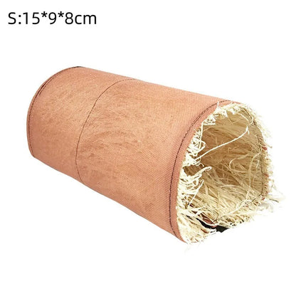 Foldable Woven Rabbit Cages Pets Hamster Guinea Pig Bunny Grass Chew Toy Mat House Bed Nests for Small Animal Rabbit Accessories