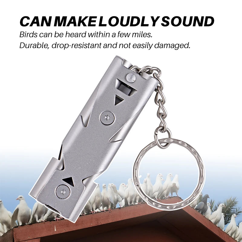 Birds Ultrasonic Training Whistle Stainless Steel Return To Nest Bird Training Tool For Parrot Pigeon