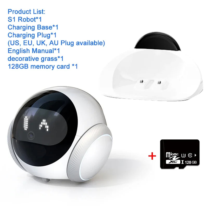 OKAM Companion Robot Camera HD 2K 5G WiFi Smart Camera AI Motion Detection with Pet Recognition IP CCTV Laser Pointer TUYA APP