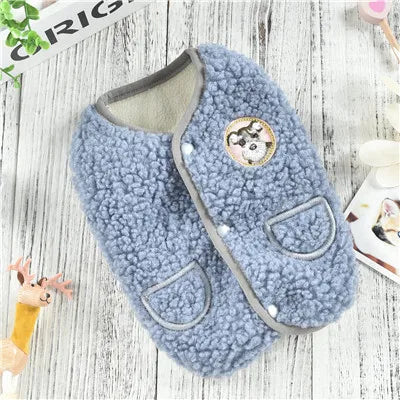 Dog Clothes Winter Fleece Costumes Warm Coat Thing Sleeveless Vest Jacket for Small Medium Large Dogs Apparel Pug Dachshund XXXL