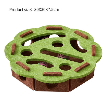 Cat Educational Toys Relieving Boredom Game Box Consuming Energy Training Track Hole Toys Pet Supplies Assembly Accessories