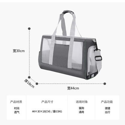 Cat Dog Carrier Portable Soft Sided Medium Small Airline Approved Foldable Puppy Carrier up to 15lbs Pet Carrier Bag for Travel