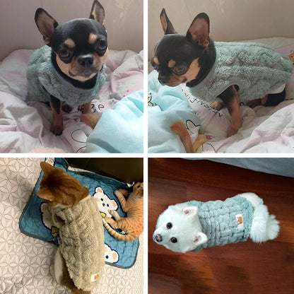Soft Fleece Pet Cat Clothes Autumn Winter Cats Vest Apparel Puppy Jacket Shirt Kitten Sweater Coat Cute Chihuahua Costume Outfit