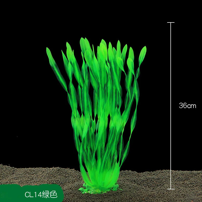 13/23/32/36/40cm Aquarium Artificial Plants  Underwater Green Fake Water Grass Aquatic Plastic Plants Fish Tank Decoration