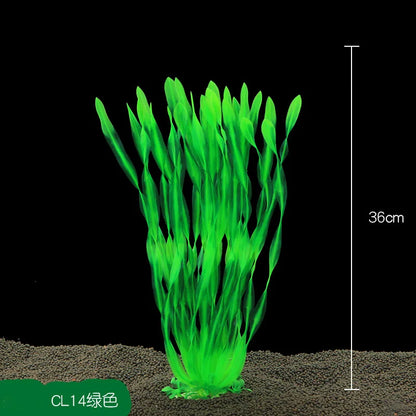 13/23/32/36/40cm Aquarium Artificial Plants  Underwater Green Fake Water Grass Aquatic Plastic Plants Fish Tank Decoration