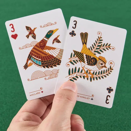 Bird in The Hand Themed Playing Cards - 54pcs Cards Art Deck Unique Bird Illustrations Playing Cards for Collectors