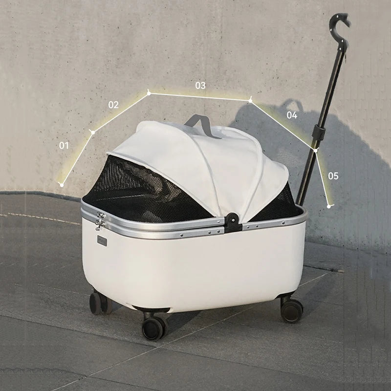 Lightweight Dog Carriers Outdoor Travel Cat Carriers Breathable Windproof Pet Carrying Easy Interactive Pet Strollers Supplies