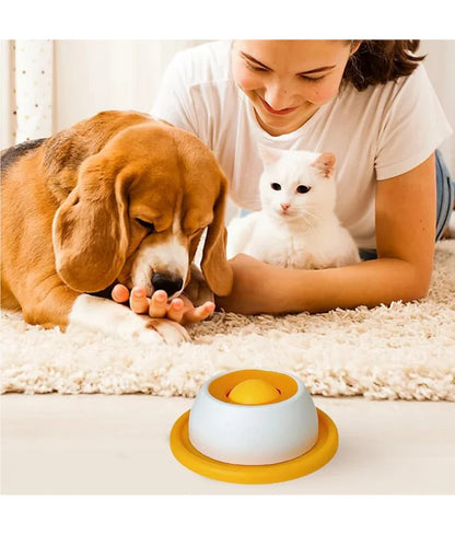 Dental Health Lick Mat for Dogs & Cats, Interactive Slow Feeder Licking Plate with Non-Slip Base, Pet Mental Enrichment Toy