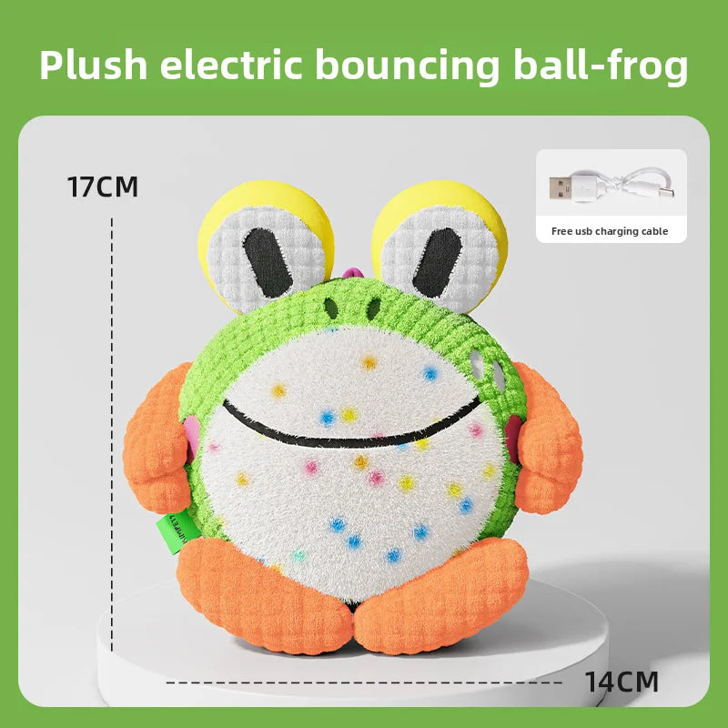 Dog toys, electric bouncing ball, pet self congratulation, relief, magic instrument, sound making, puppies, molars, bite resista