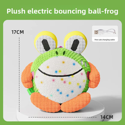 Dog toys, electric bouncing ball, pet self congratulation, relief, magic instrument, sound making, puppies, molars, bite resista