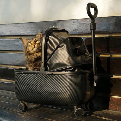 Lightweight Dog Carriers Outdoor Travel Cat Carriers Breathable Windproof Pet Carrying Easy Interactive Pet Strollers Supplies
