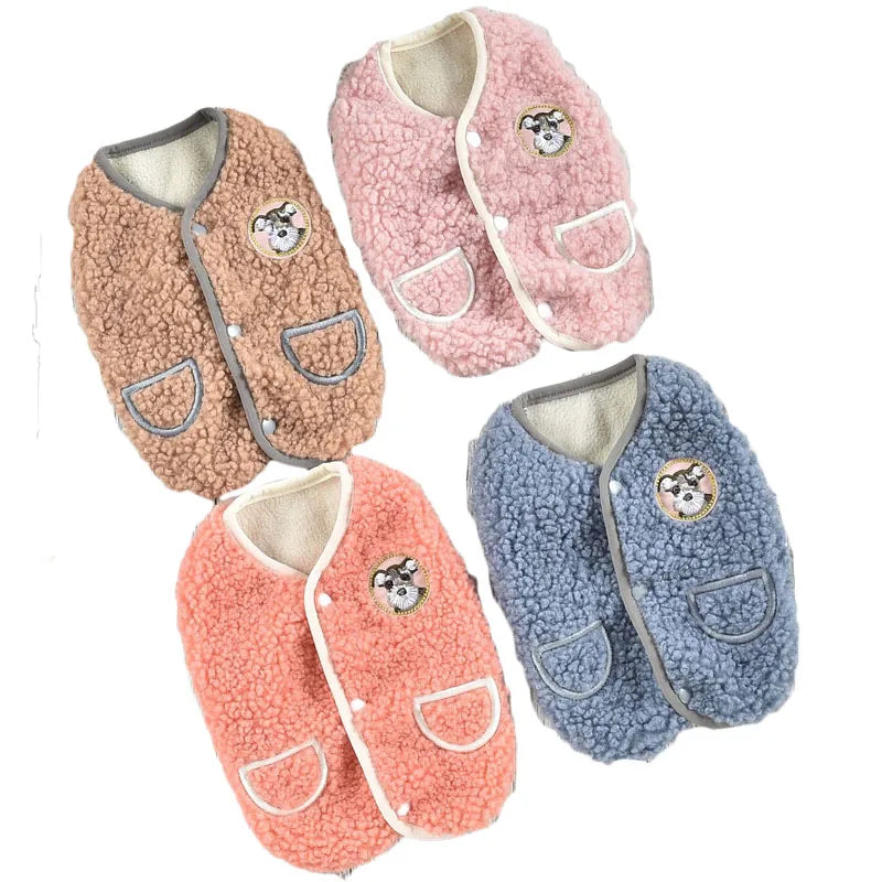 Dog Clothes Winter Fleece Costumes Warm Coat Thing Sleeveless Vest Jacket for Small Medium Large Dogs Apparel Pug Dachshund XXXL