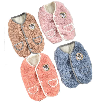 Dog Clothes Winter Fleece Costumes Warm Coat Thing Sleeveless Vest Jacket for Small Medium Large Dogs Apparel Pug Dachshund XXXL