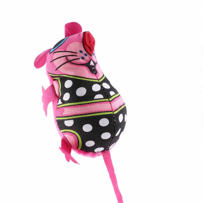 Fashion Unique with Cat Mint Stuffed Toys Funny Sound Squeaker Chew Biting Toys Pet Toys Catnip Cat Mouse Toys