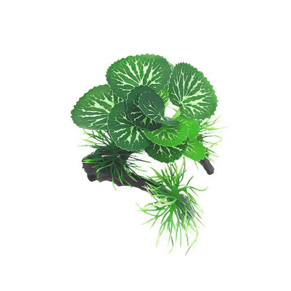 Fish Tank Landscaping Decorative Artificial Water Grass Lifelike Simulation Sunken Wood Plastic Fake Water Plant Aquarium