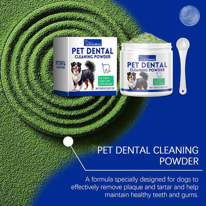 80g Dog Teeth Cleaning Powder Natural Ingredients Safe Non-irritating Maintain The Oral Health Of Dogs Dog Teeth Cleaning Powder