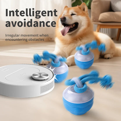 Electric dog ball, pet toy ball, USB charging dog interactive toy, durable dog chew ball toy, bringing endless fun and exercise