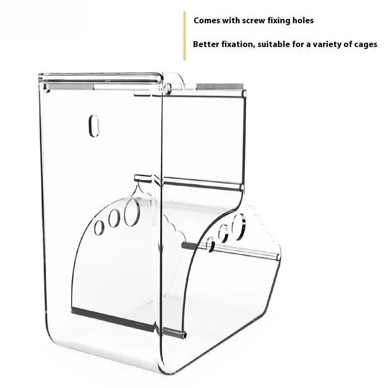 Pet Hamster Rabbit Squirrel Food Dispenser Feeder Plastic Clear Automatic Pet Feeder For Hamster Guinea Pigs Food Bowl Container