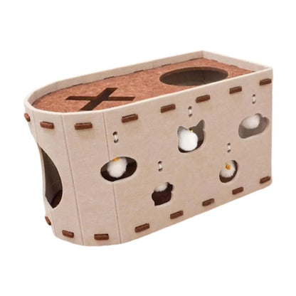 Cat House Scratch Condo Scratching Pad Furniture Protector Scratch Resistant Practical Sturdy for Multiple Cats Scratcher Bed